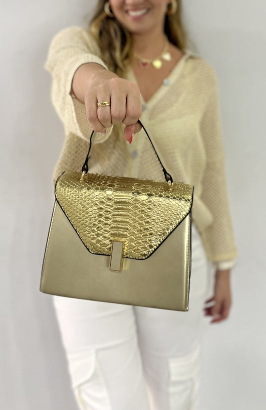 BOLSO CLASICO DORADO