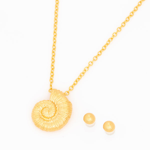 Collar Caracol + Aretes