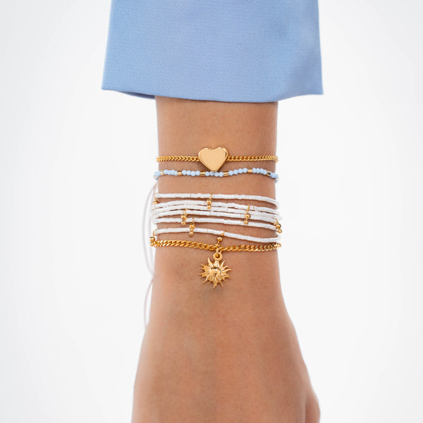 Set X4 Pulseras Amor Solar + Aretes