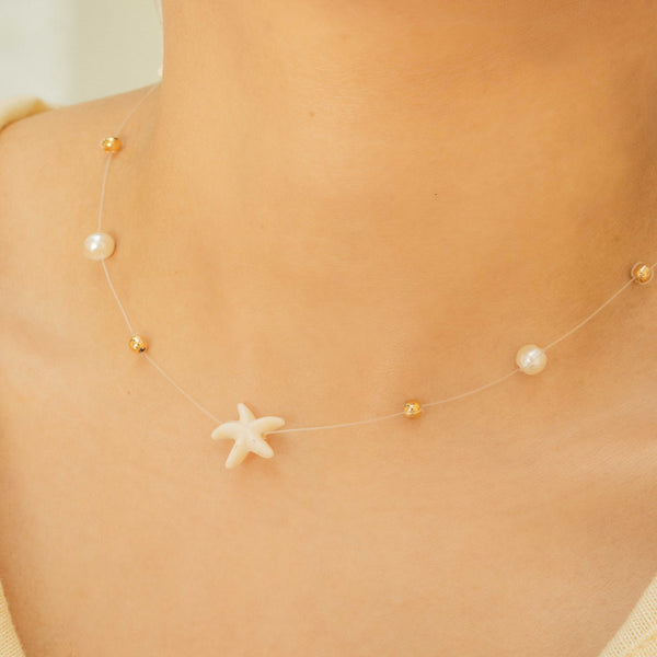 Choker Invisible Verano + Aretes
