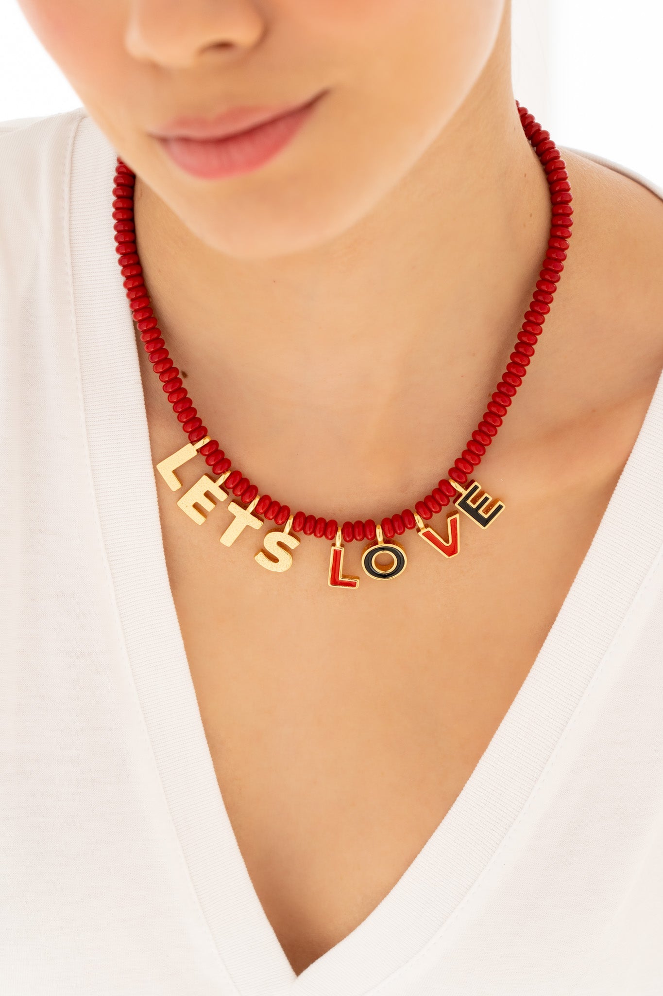 Collar Letras Lets Love (Amémonos) By Jose y Cami