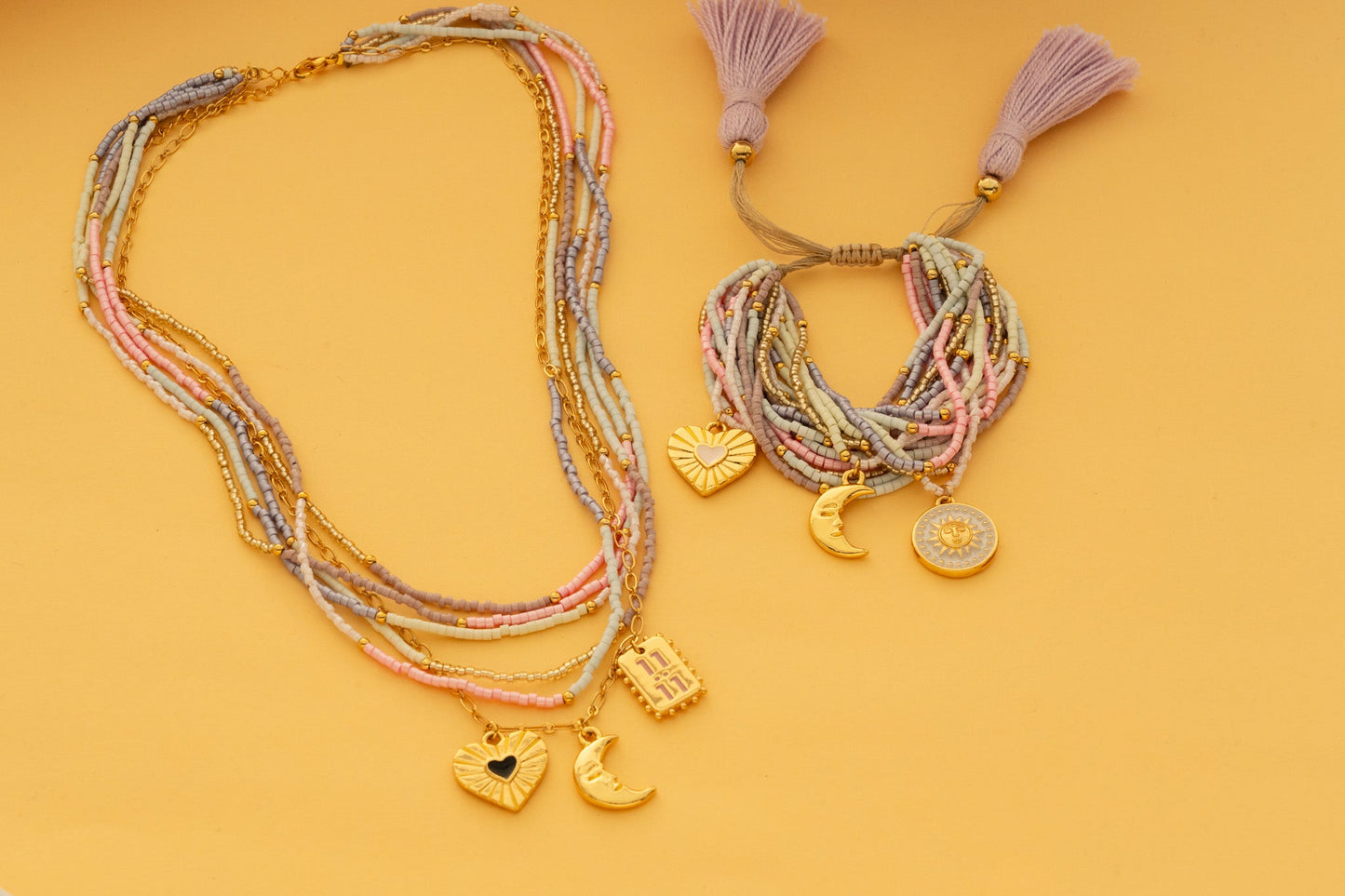 Collar Color Alma + Aretes