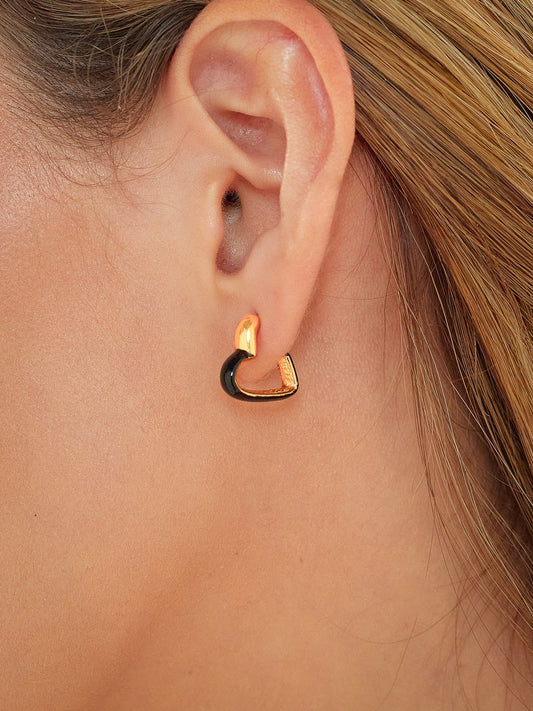 Aretes Corazón Plano