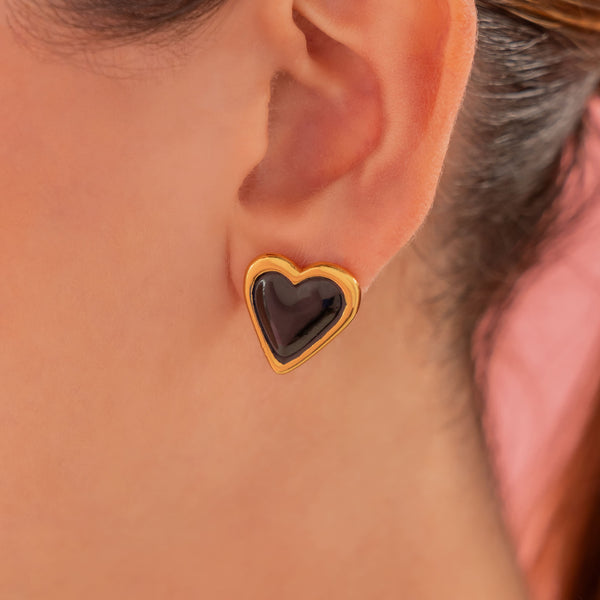 Aretes Corazón Plano