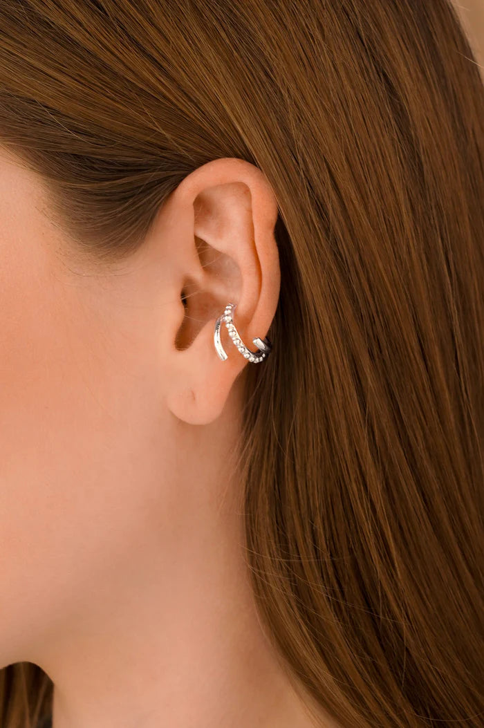 Earcuff Espiral Puntos