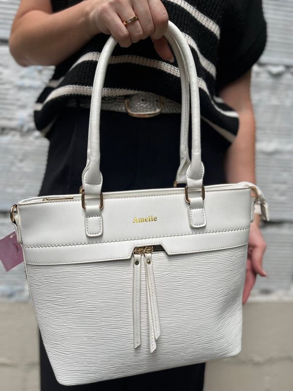 BOLSO DE MANO BLANCO