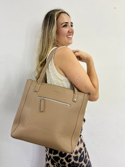 BOLSO DE MANO MAMÁ CAFE