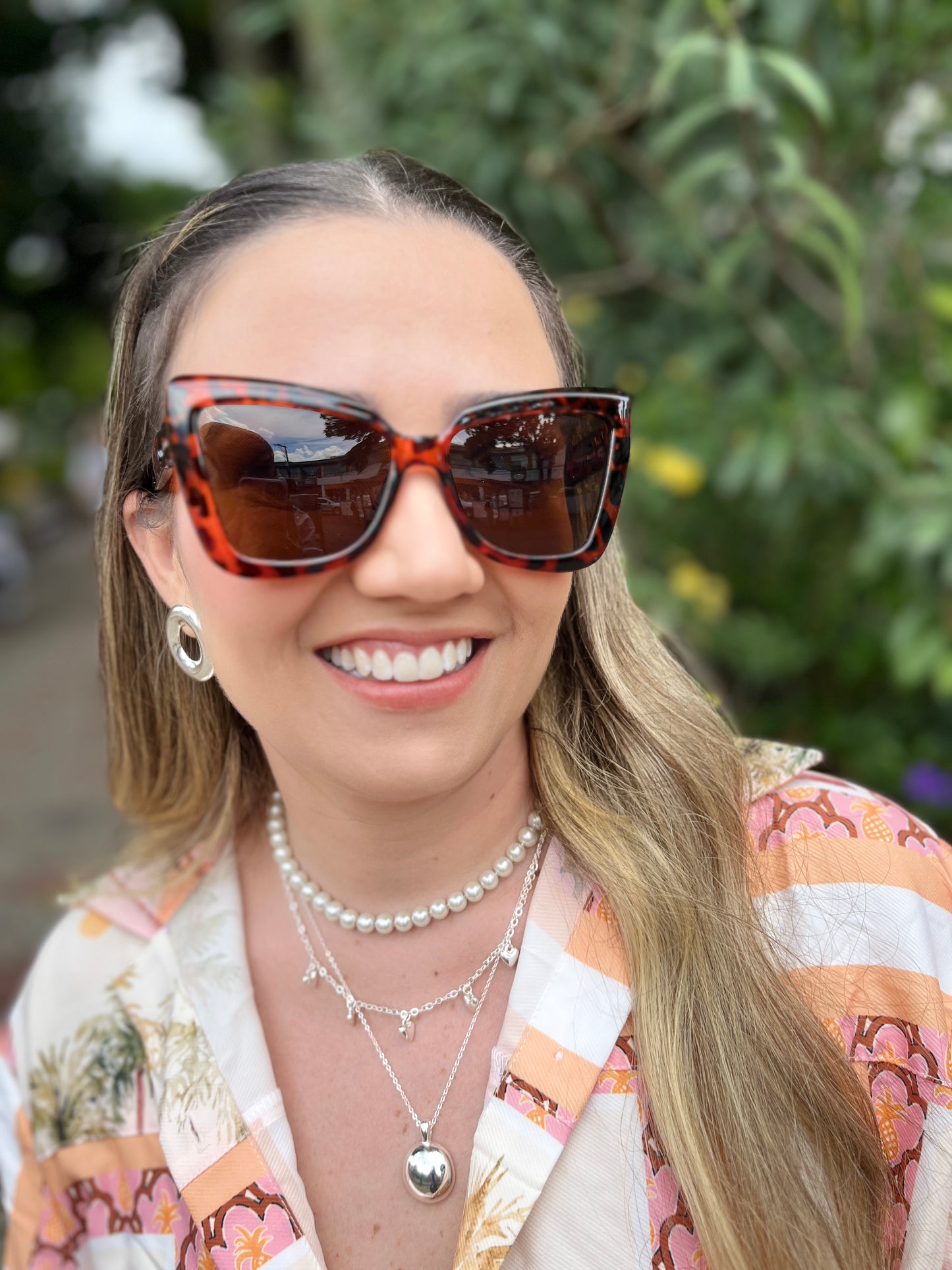 GAFAS EN ANIMAL PRINT GRANDES CON LENTE OSCURO