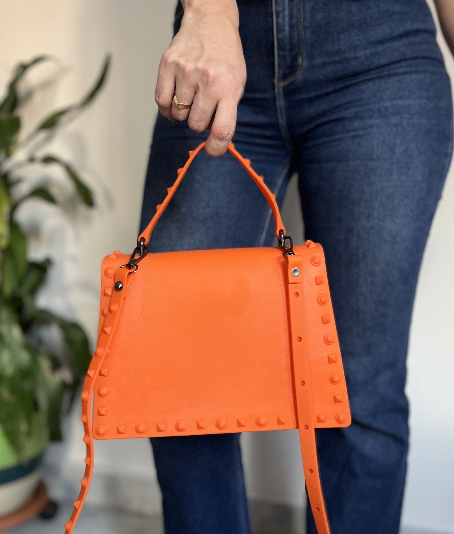 BOLSO TACHES NARANJA