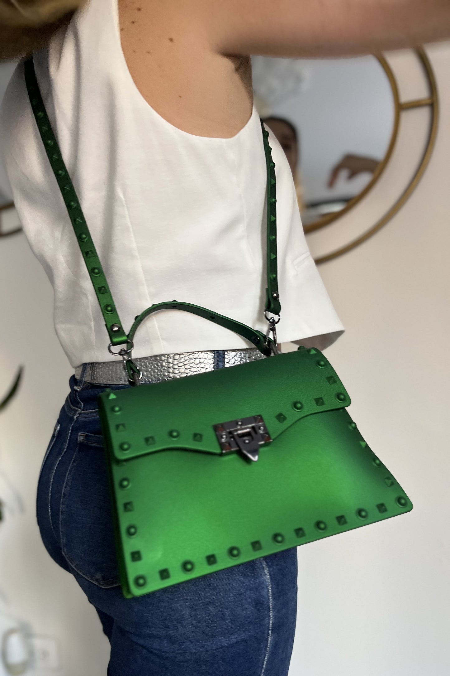 BOLSO TACHES VERDE