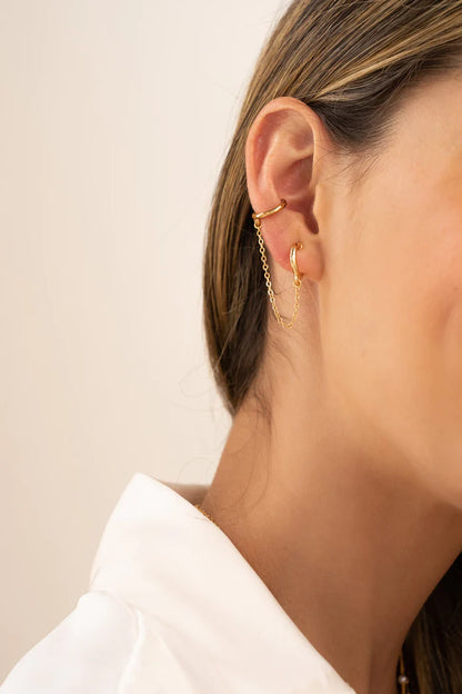 Set 1 Par de Candongas + Earcuff Con Arete