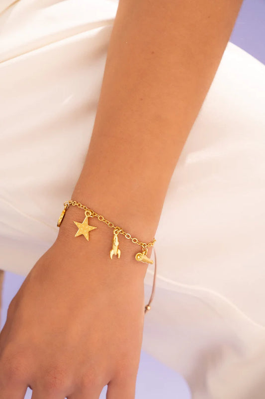 Pulsera Dijes Alcanzar Las Estrellas By Issa Vásquez