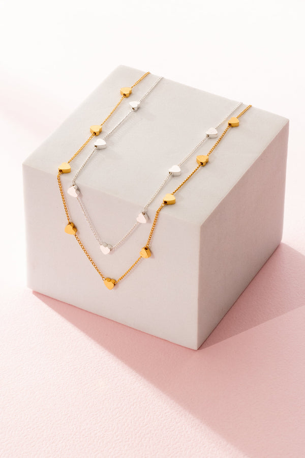 Choker Mini Corazón + Aretes