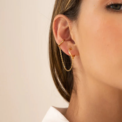 Set 1 Par de Candongas + Earcuff Con Arete