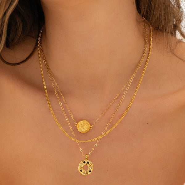 Set Collar Coral Cristal + Aretes