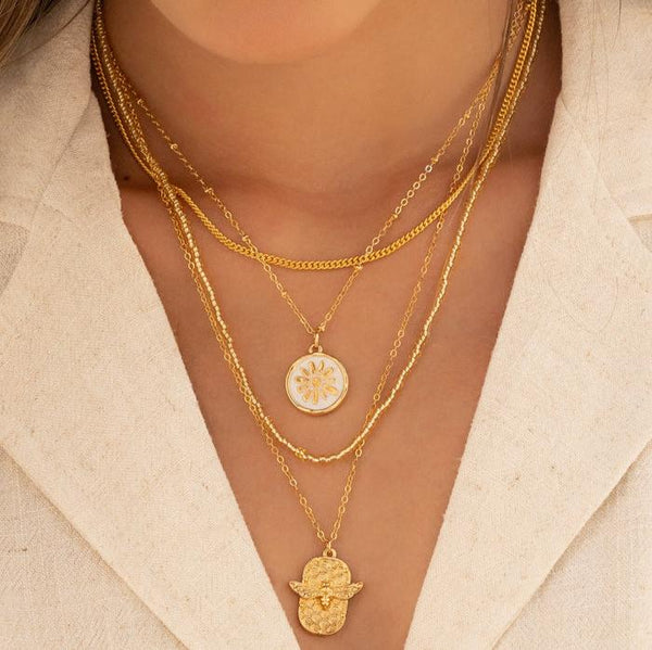 Set Collar Margarita + Aretes