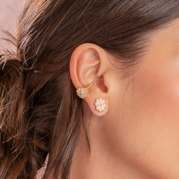 Set X2 Aretes Trebol Rosa AVEMARÍA X TERS