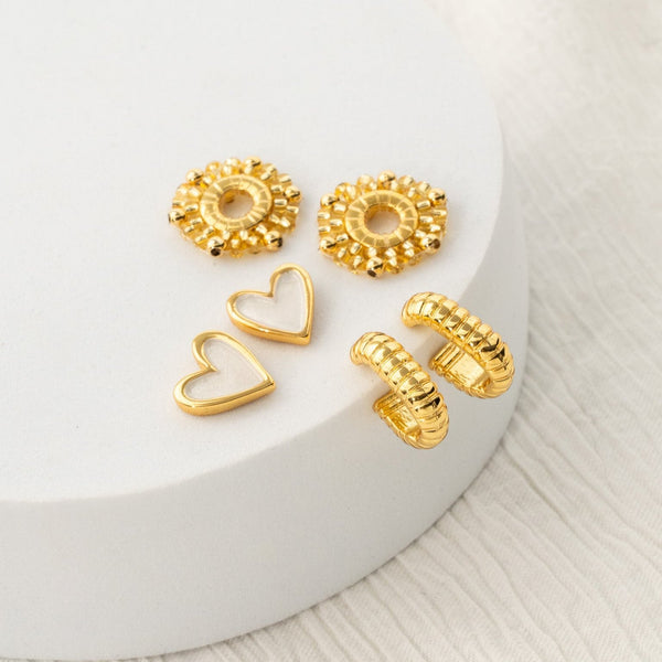 Set X3 Aretes Lazo y Tejido