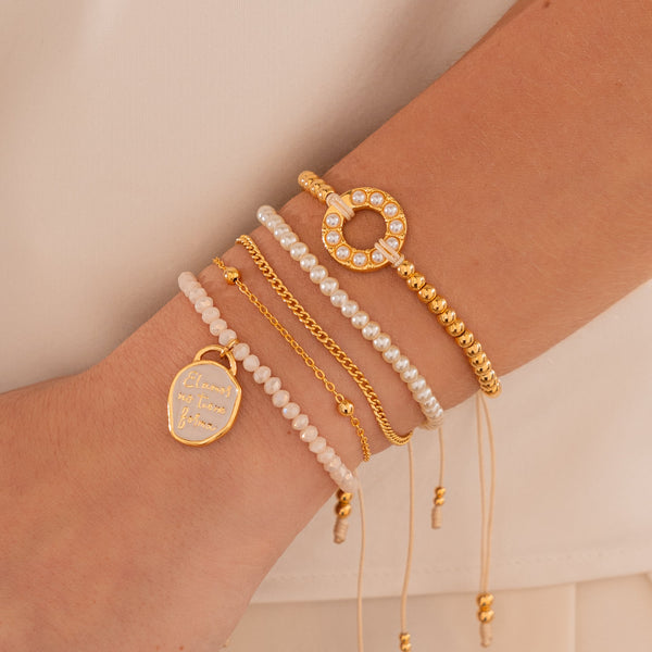 Set X3 Pulseras El Amor No Tiene Forma + Aretes