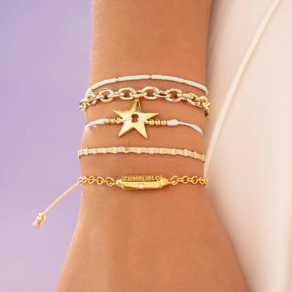Set X5 Pulseras Soñarlo Y Crearlo + Aretes By Issa Vásquez