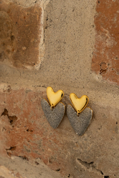 Aretes Corazón Escarcha