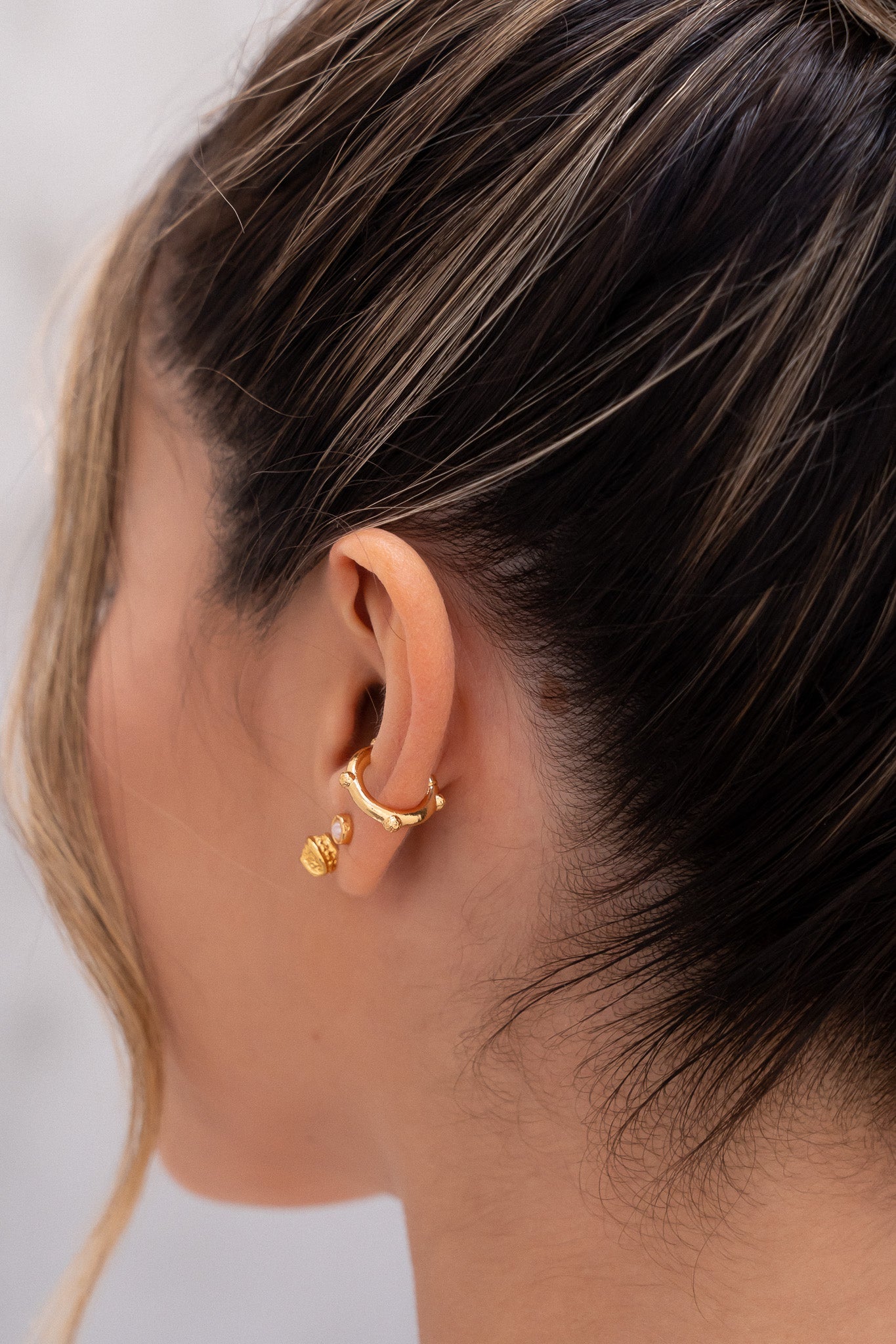 Set De 2 Pares De Topos + 1 Earcuff