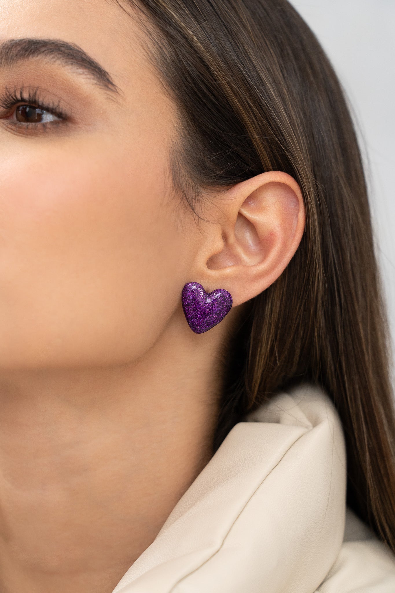 Aretes Corazón Escarcha