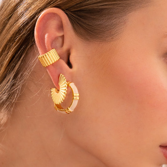 Set 2 Pares De Candongas + 1 Earcuff