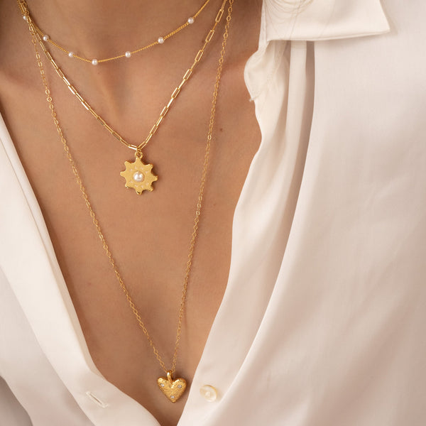 Set Collar Dijes Varios Con Significado + Aretes